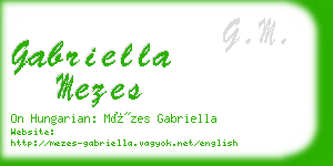 gabriella mezes business card